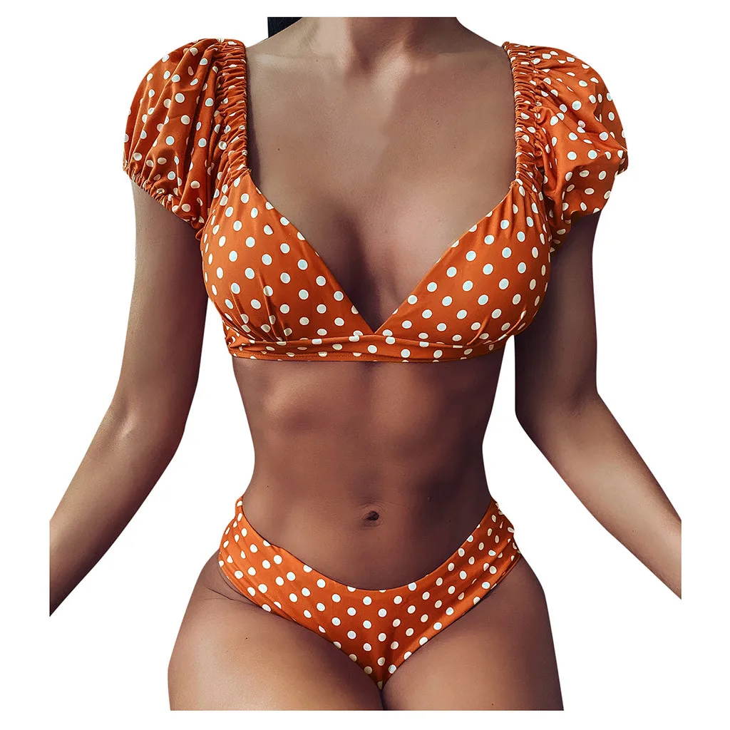Бикини 2020 купальный костюм для женщин из двух частей с пуш ап принтом бикини