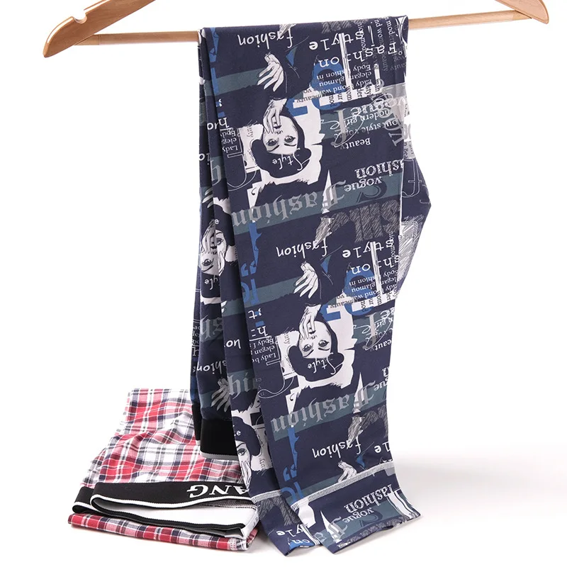 Мужские длинные брюки из хлопка черные леггинсы с тонкой эластичной резинкой