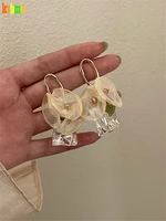 kshmir vintage lace flower acrylic earrings simple fashion new earrings female earrings in 2021 new tide jewelry gifts
