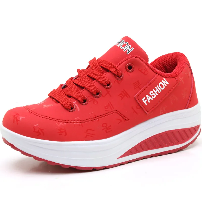 

2021 Woman Sport Shoes Trainer Platform Sneakers For Women Leather Sports Shoes Lady Blue Women's Running Shoes