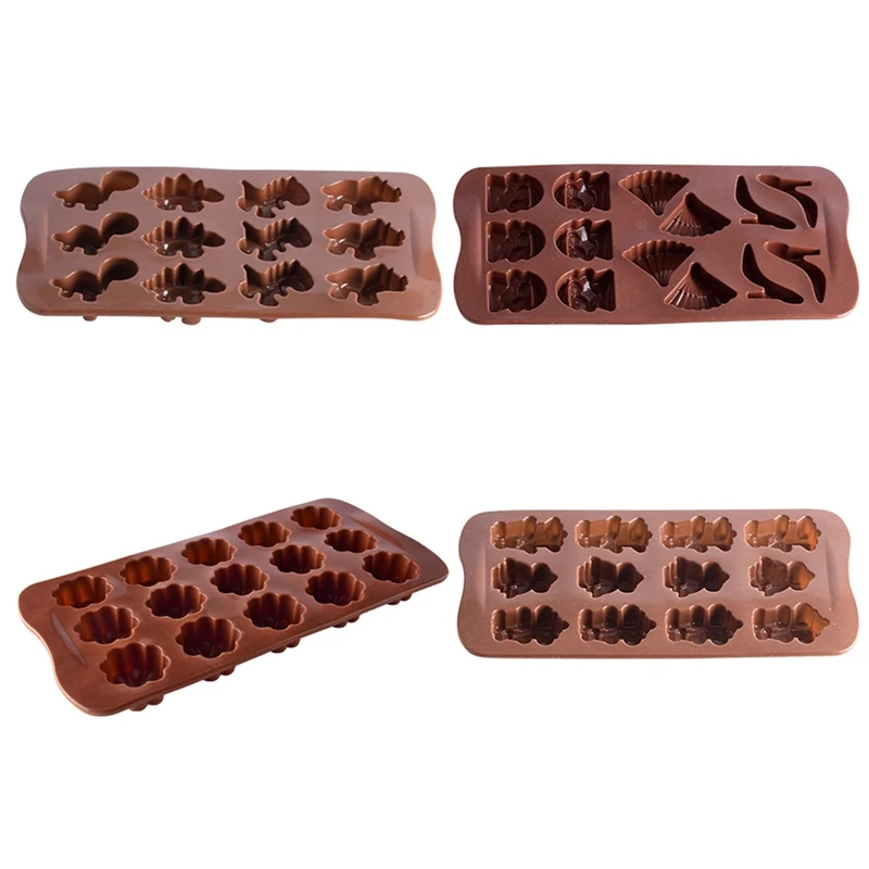 Лидер продаж 3D силиконовая форма в виде милых животных динозавров для украшения