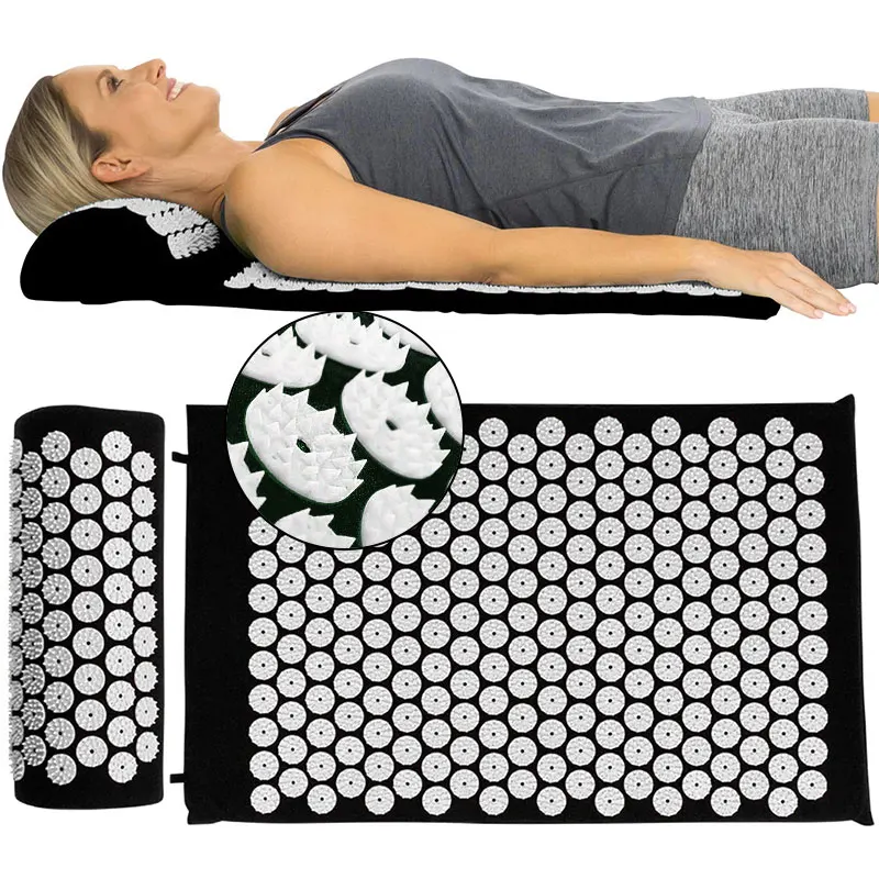Массажный коврик для акупрессуры (около 68*42 см) облегчающий боль в спине Спайк