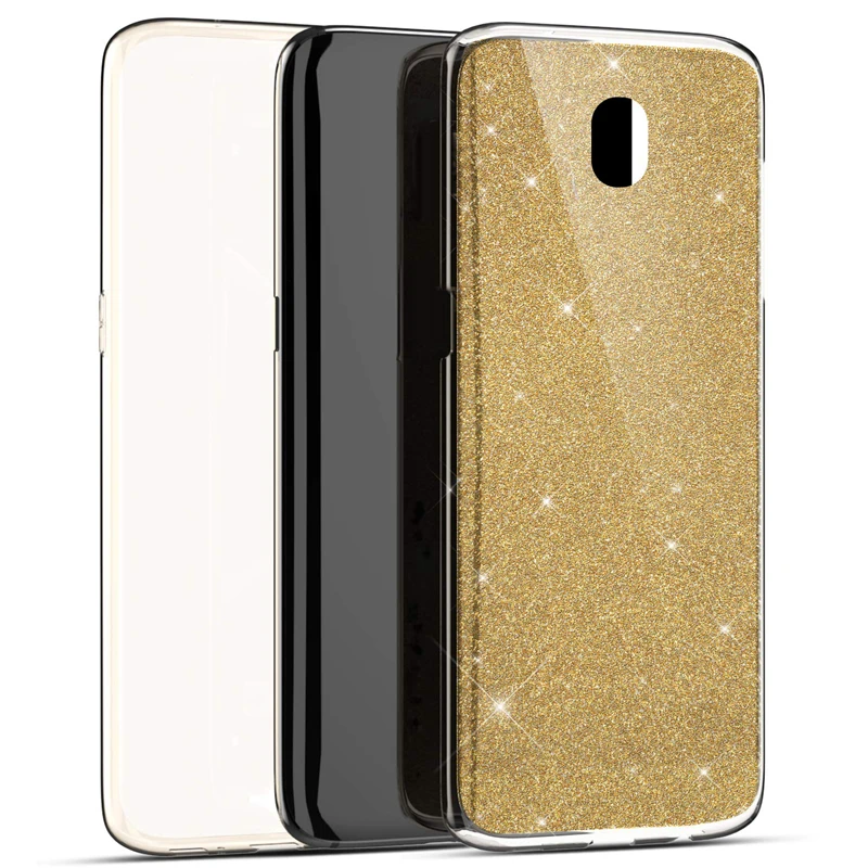 Блестящий силиконовый чехол для Samsung Galaxy J5 J7 A3 A5 A7 2017 J4 J6 2018 S7 S8 S9 S10 S11 Plus 360 полная