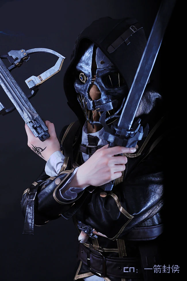 MMGG Новинка Dishonored Косплей Корво костюм кожаное пальто брюки Хэллоуин игровой набор аниме индивидуальный размер для мужчин