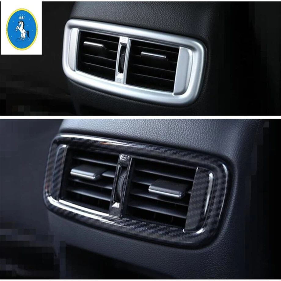 

Yimaautotrims Auto Accessory Rear Armrest Box Air Conditioning Outlet Vent Cover Trim Interior For Honda CRV CR-V 2017 - 2020