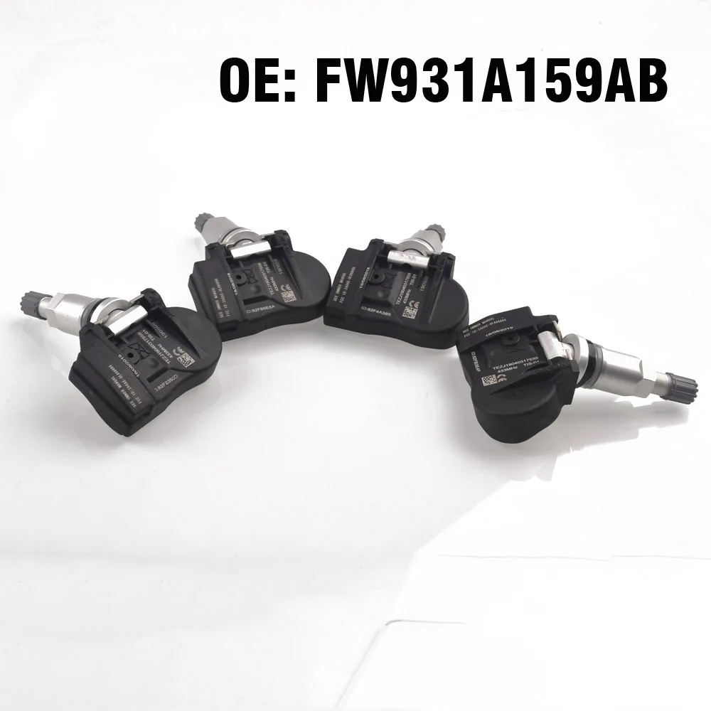 Датчик давления в шинах автомобиля TPMS FW931A159AB, 4 шт., для LAND ROVER DISCOVERY IV 4 RANGE ROVER EVOQUE, для JAGUAR XE XJ