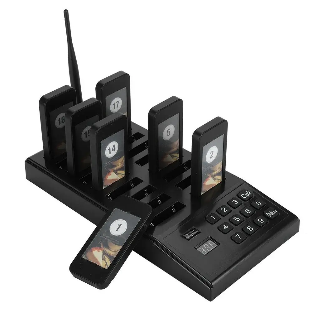 Ресторанная пейджер Беспроводная система подкачки очередей 18 колов пейджеры