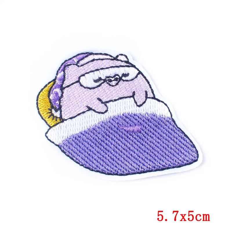 Нашивки из мультфильма вышитые нашивки для одежды железные на одежде в полоску DIY