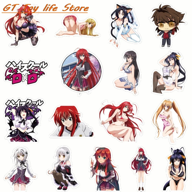 50 шт. High School DxD аниме наклейки для девочек с рисунком граффити на возраст от двух