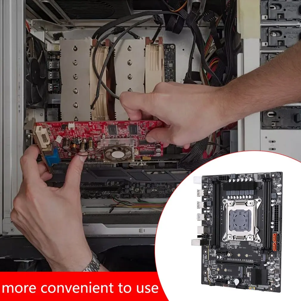 

X99 Desktop Motherboard Kit 2011-3 Pin Xeon E5 2678 V3 V4 LGA 2011-3 CPU 2pcs X 8GB16GB 2666MHz Support DDR4 Memory