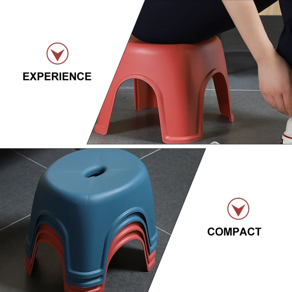 

1pc Home Use Footstool Non-slip Low Stool Furniture Bathroom Stool Small Stool