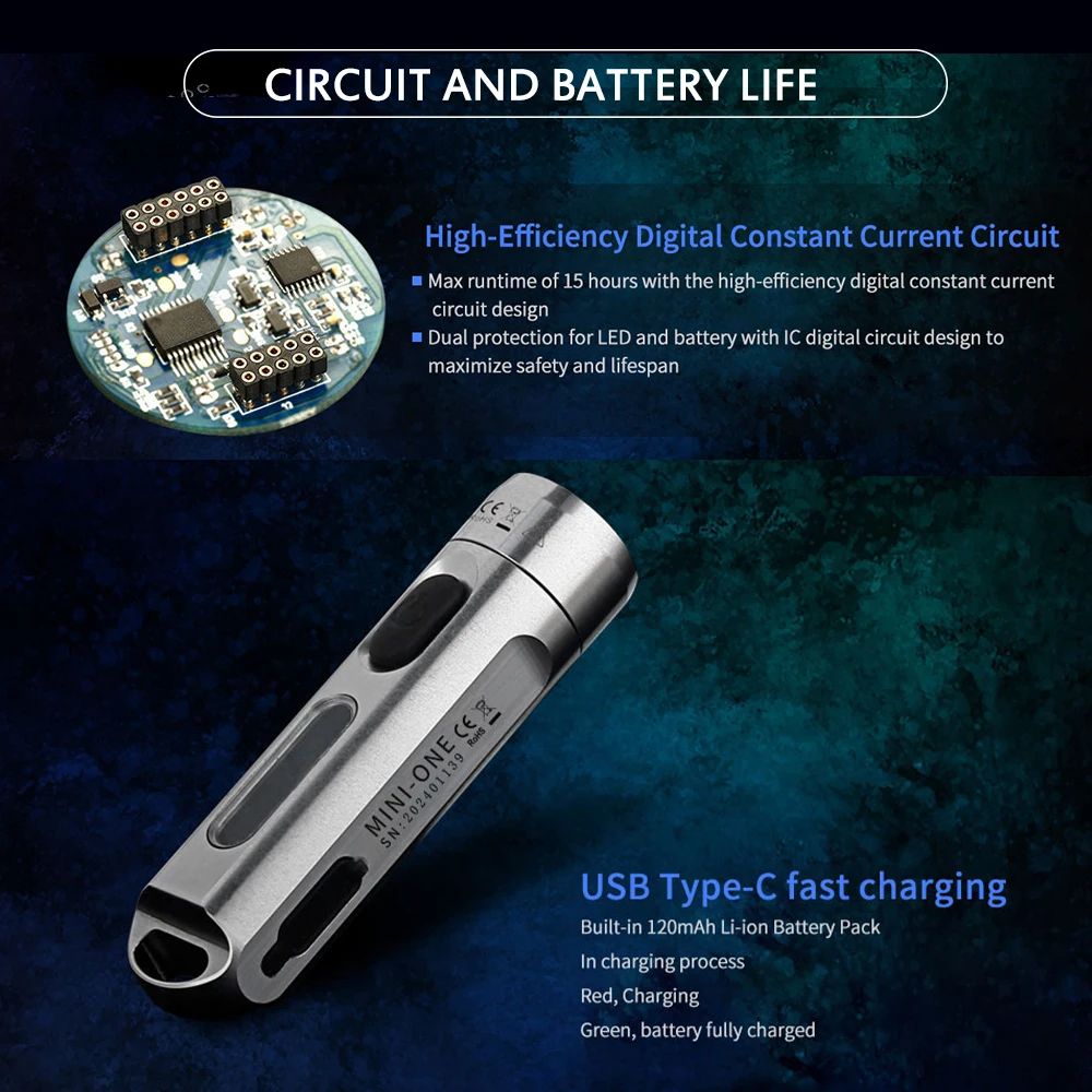 Jetbeam Фонарик светодиодный фонарик IPX8 XP G3 мини Портативный 500 люмен для кемпинга на