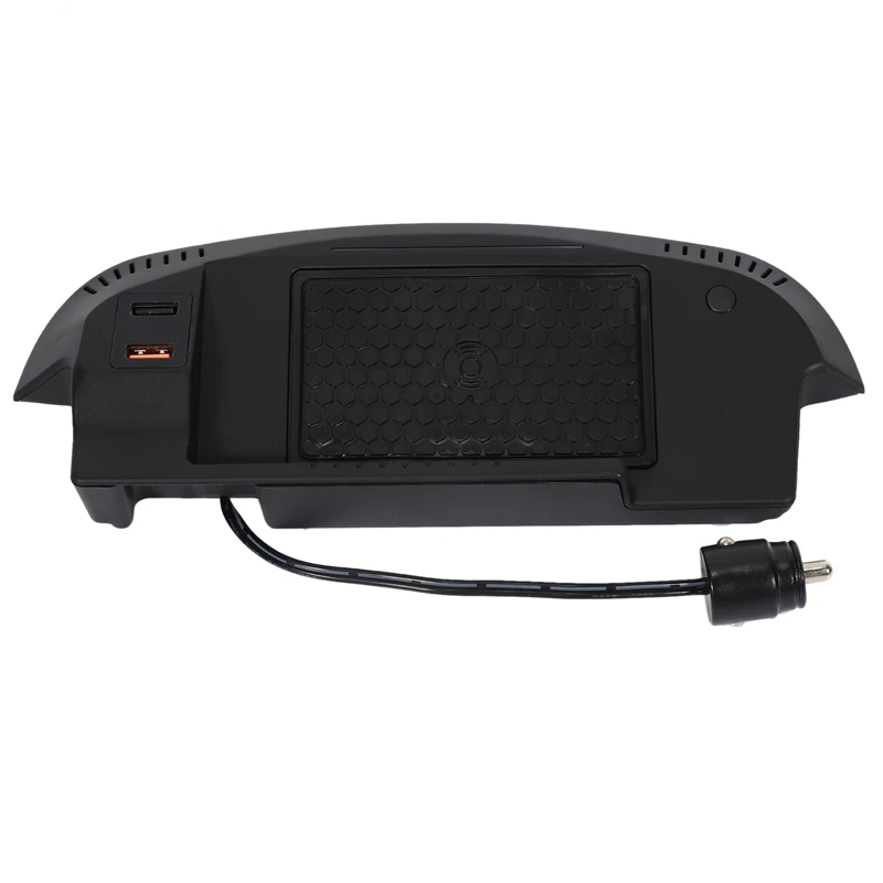 

Car QI Wireless Charger Fast Charging Plate Phone Holder Wireless Phone Charger for Ford Mustang 2015-2020