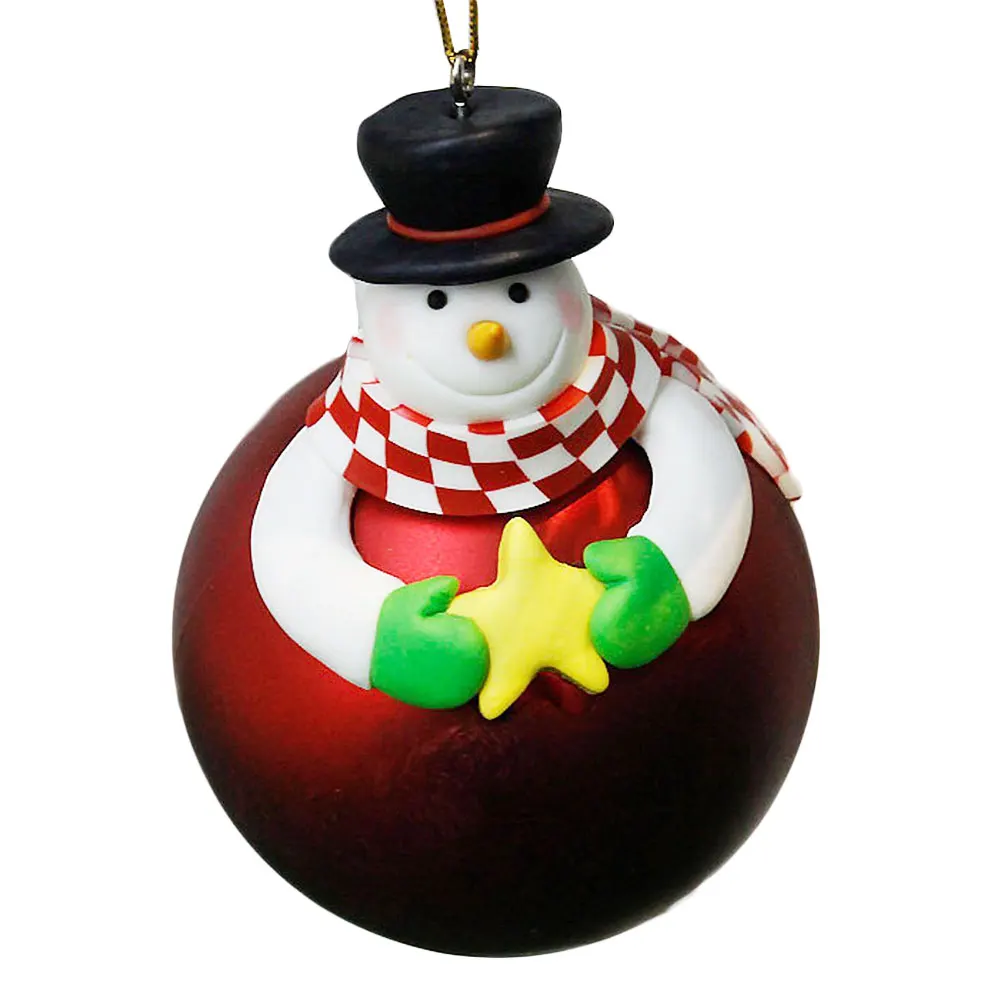 

Christmas Tree Soft Hanging Ball Bear Santa Claus Party Decor Cartoon