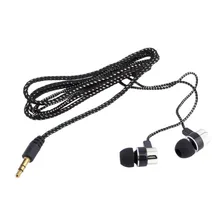 Наушники плетеная проводка супер бас в ухо Музыка наушники HiFi стерео наушники шумоизоляция спортивные наушники с микрофоном