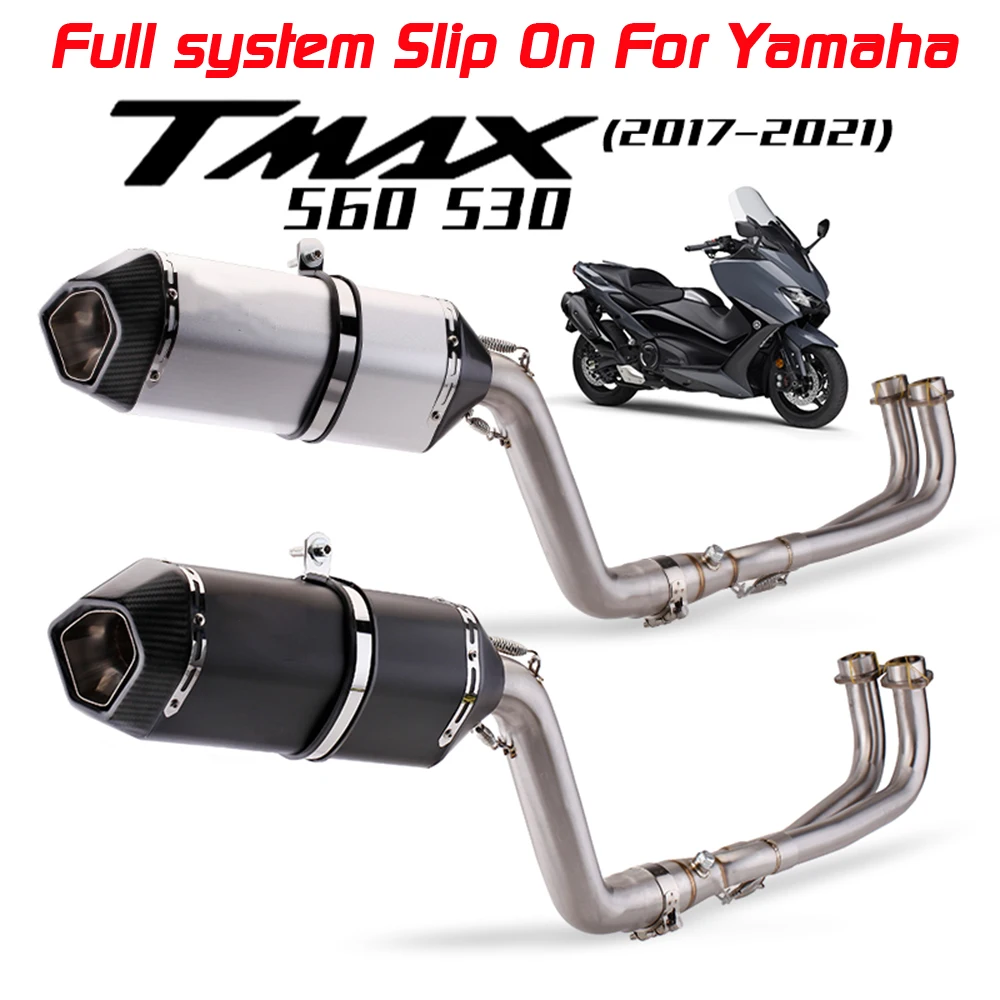 

Full System Exhaust Muffler Escape Slip On For Tmax530 Tmax560 Tmax 530 560 2017 - 2021 Exhaust