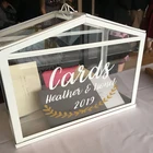 Виниловая наклейка для самостоятельной сборки открыток, парника, свадебная наклейка, имя на заказ, дата, Свадебная вечеринка, подарок, табличка с венком, Настенная Наклейка C325