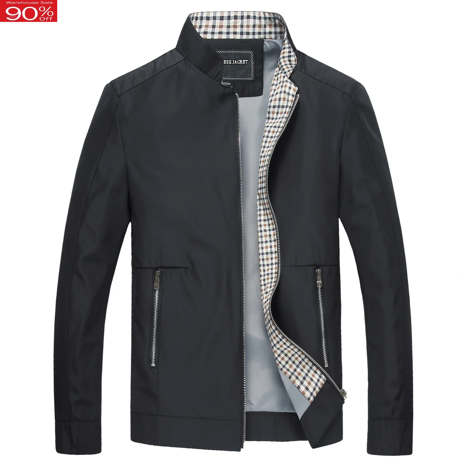 Прямая поставка мужские повседневные пальто однотонные демисезонные