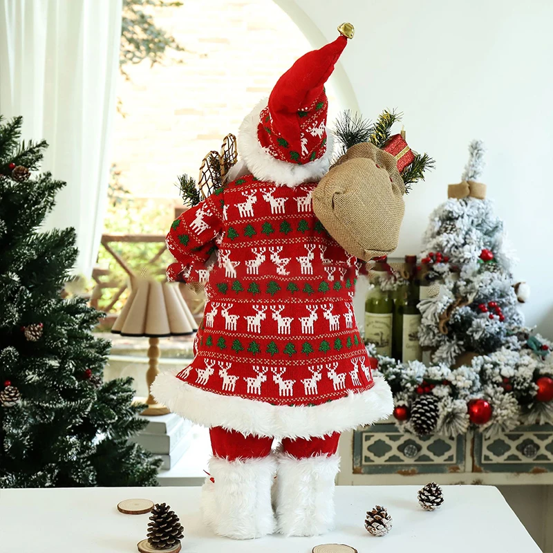 2022 Christmas Decorations 30/45/60cm Santa Claus Dolls Figurine Holiday Decoration Desk Accessories Room Home Decor Escultura | Дом и сад
