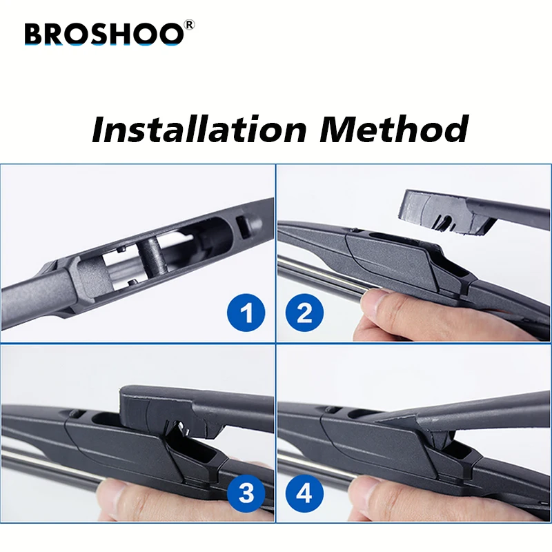 

BROSHOO Car Rear Wiper Blades Back Windscreen Wiper Arm For Geely GX2 Hatchback (2014-) 305mm,Auto Accessories Styling