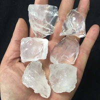 natural stone rough raw gemstone white clear crystal mineral specimen rock quartz chips gravel lucky healing decoration