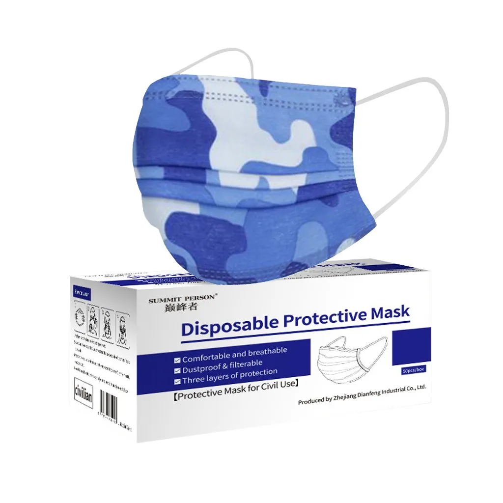 50 шт./1 коробка маски для лица | Аксессуары одежды