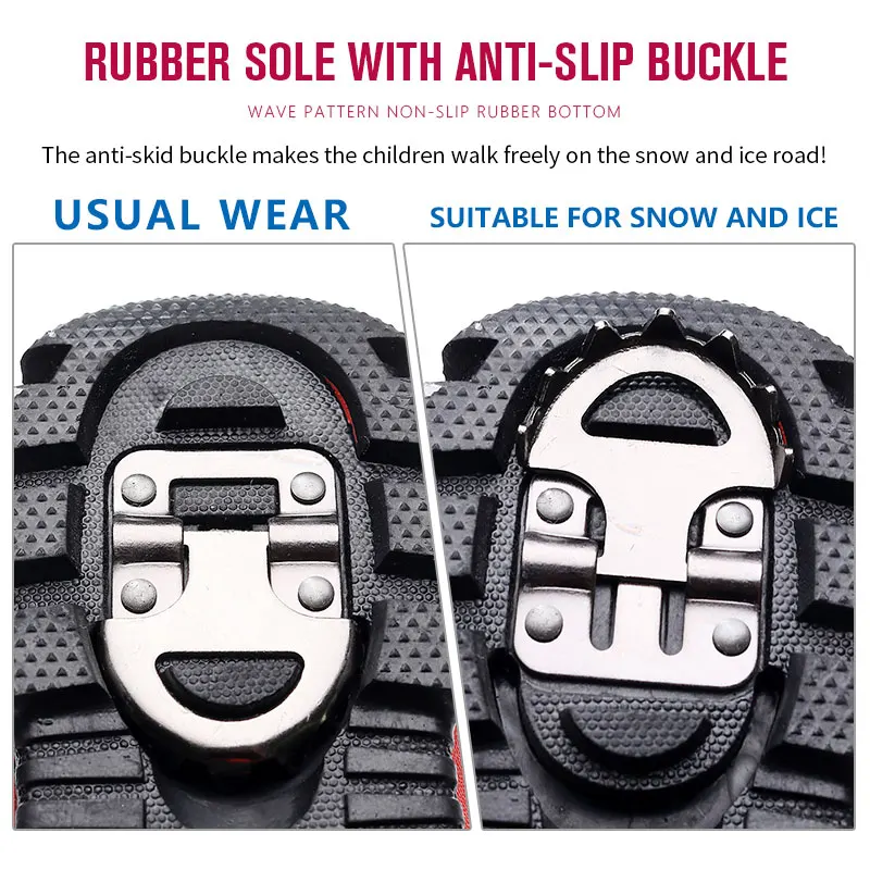 Детские ботинки для девочек водонепроницаемые мальчиков детские зимние