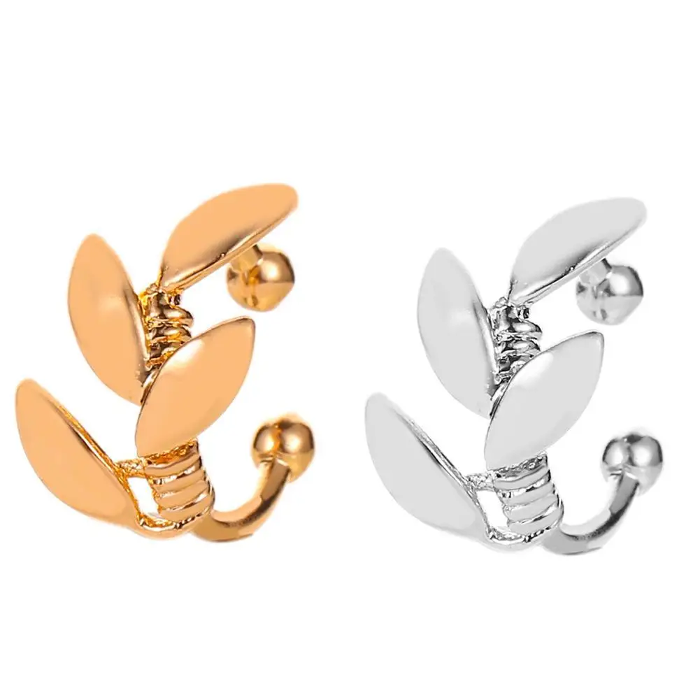 Корейские серьги без пирсинга для ушей золотого и серебряного цвета свадебные