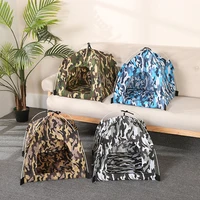 portable pet tent dog house camouflage breathable dog bed outdoor puppy kennel 45x45cm cat nest sofa home decoration accessories