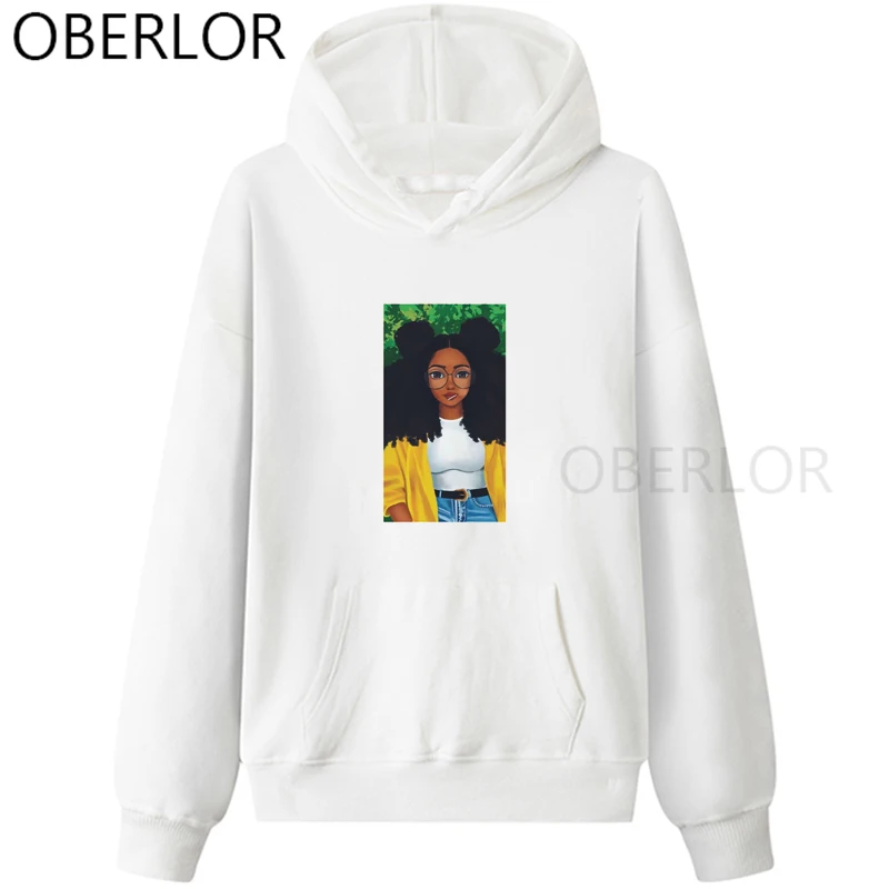 Стильные черные женские толстовки с длинным рукавом Melanin осенние свитера круглым