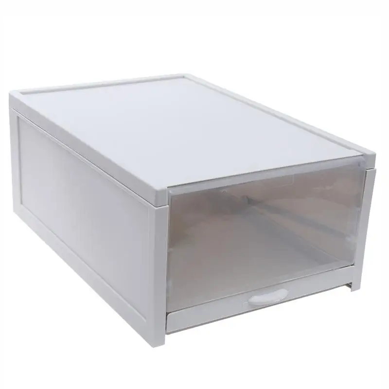 

1pc Push-pull Type Shoe Storage Box Dustproof Shoe Box Household Shoe Case