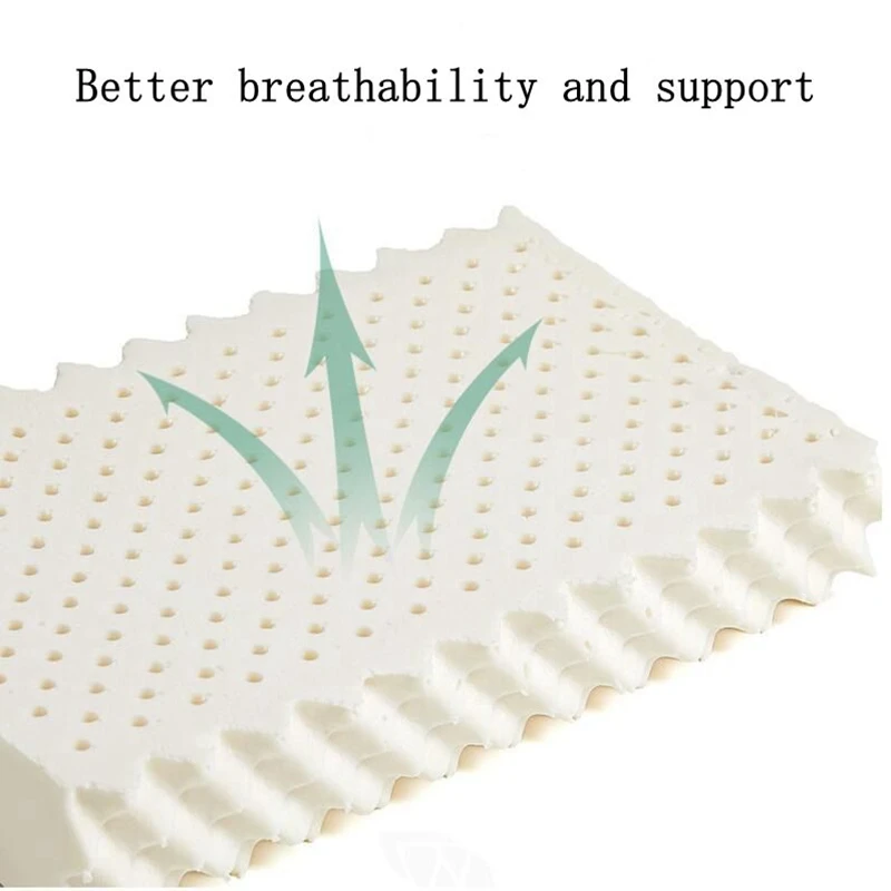 

Подушка из чистого натурального латекса, волчьи зубы, подушка для здоровья подушка для массажа шеи, защита здоровья и окружающей среды, такж...