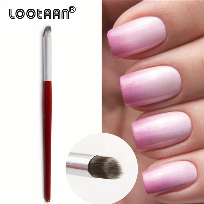Инструменты для ногтей Lootaan красная ручка маникюра градиентная косая