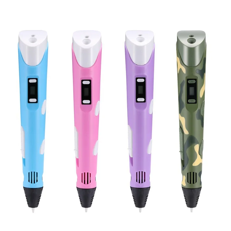 

3D Printing Pen Digital Display Intelligent 3D Pen High Temperature 3D Graffiti Painting Pens with USB Educational Toys Gift