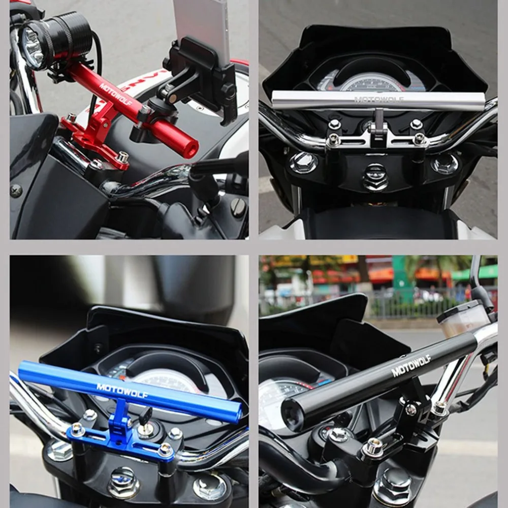 Новый мотоцикл MOTOWOLF модифицирующий удлинитель перекладина из алюминиевого