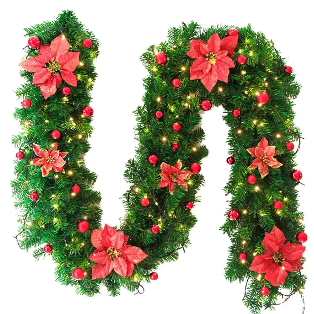 Светодиодный венок из ротанга 2 7 м|Венки и гирлянды| |