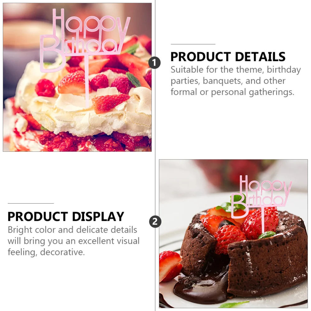 

20pcs Cake Toppers Birthday Cake Picks Beautiful Cake Decoration