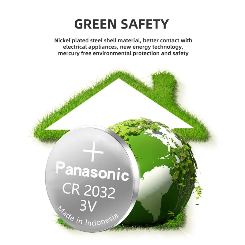 Кнопочная ячейка PANASONIC cr2032 1 шт./лот литиевая батарея 3 в для монет часов