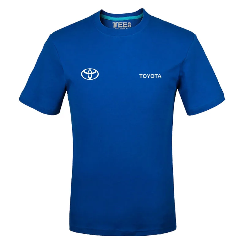

2021 брендовые футболки, летние хлопковые футболки с логотипом Toyota, футболки с коротким рукавом, приталенные модные топы и футболки, мужская о...