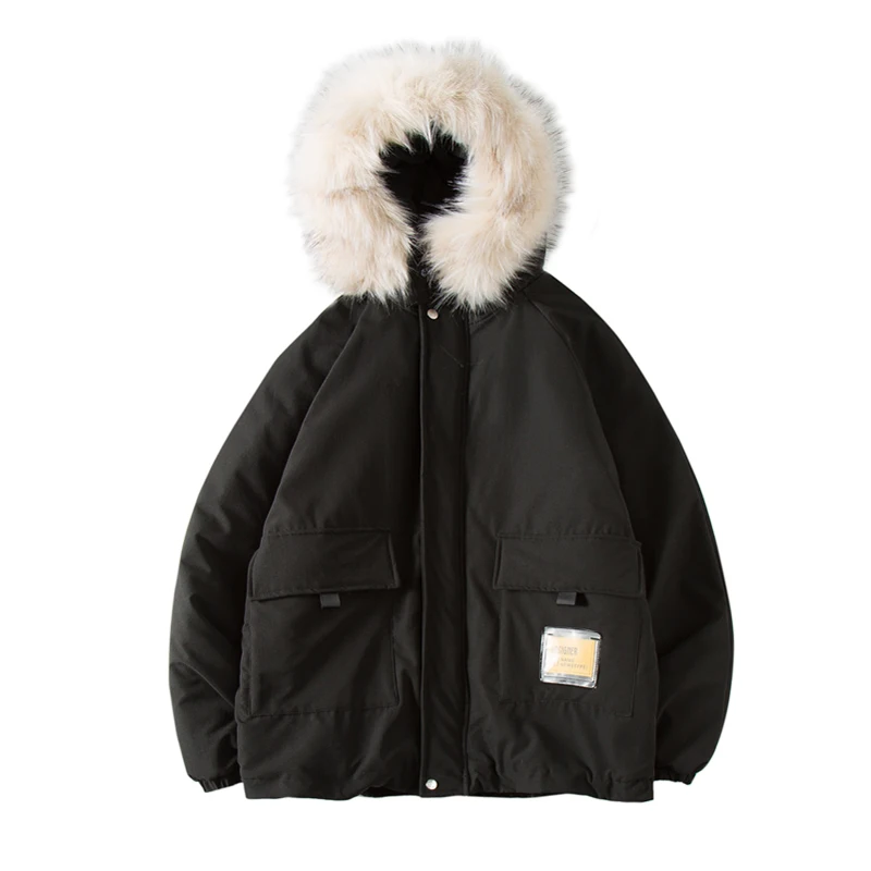 Винтажные облегающие парки зимняя теплая Модная куртка с капюшоном и подкладкой