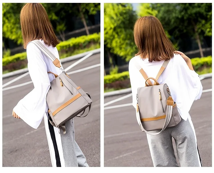 

Anti Theft Woman Backpack Waterproof Nylon Shoulder Bags For Female School Bags Multifunctional Travel Backpack Big Back Pack