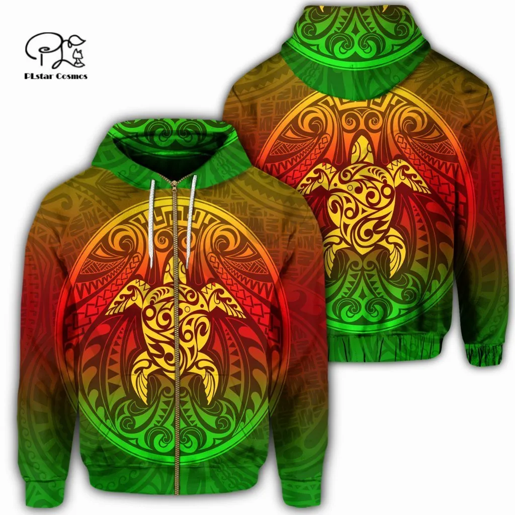 

PLstar Cosmos 3DPrint Newest Tribe Polynesian Hawaii Turtle Funny Unique Harajuku Streetwear Unisex Hoodie/Sweatshirt/Zip W-2