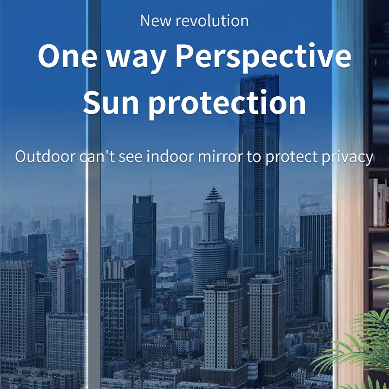 

Window sunscreen and heat insulation film unidirectional perspective film glass film privacy sticker light proof and peep proof