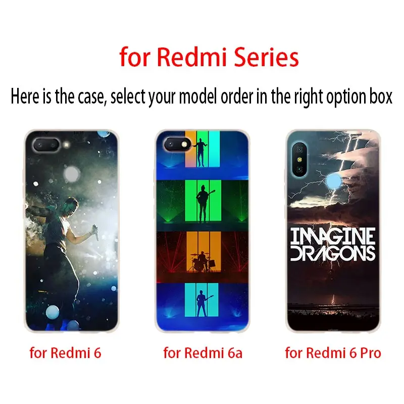 imagine dragons night music Soft Case Cover For Xiaomi Redmi Note 11 10 9 8 7 6 5 Pro 10s 9s 9T 8T Bag | Мобильные телефоны и