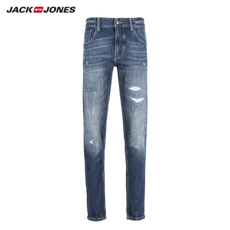 JackJones зимние мужские модные трендовые повседневные джинсы 218432515|Мужские джинсы| |