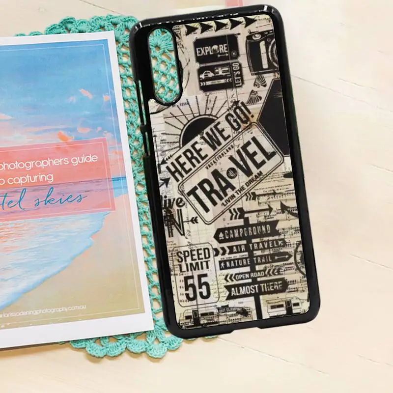 

World Map Travel pattern shell Phone Case PC for iPhone 11 12 pro XS MAX 8 7 6 6S Plus X 5S SE 2020 XR