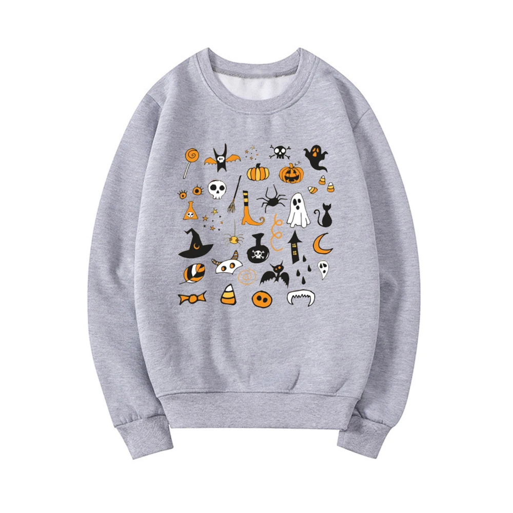 

Women's Fall Pumpkin Halloween Sweatshirt Cute Halloween Party Hoodie Trick or Treat Crewneck Sweatshirts Streetwear Women Tops