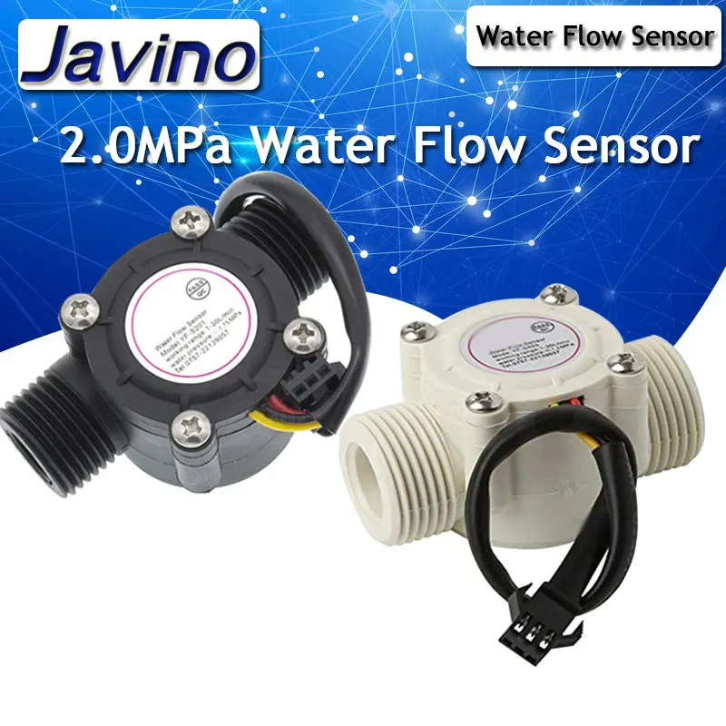 

Water Flow Sensor DC 5-18V Flowmeter Hall Flow Sensor Water Control Liquid Flow Sensor Switch 1-30L/min 2.0MPa YF-S201