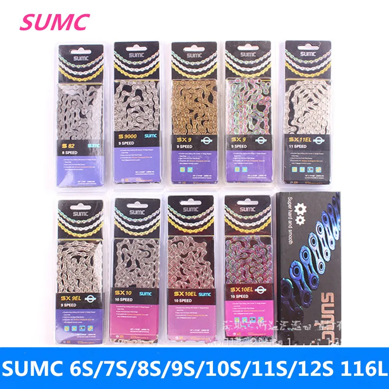 Sumc estrada/горный велосипед 6 s/7 s/8 s/9 s/10 s/11 s/12 velocidade универсальная цепь переключения
