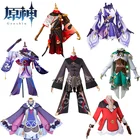 Костюм для косплея Genshin Impact, униформа Hutao Klee Raiden Shogun Keqing Qiqi kaedeхара Kazuha, аниме, косплей, костюмы на Хэллоуин